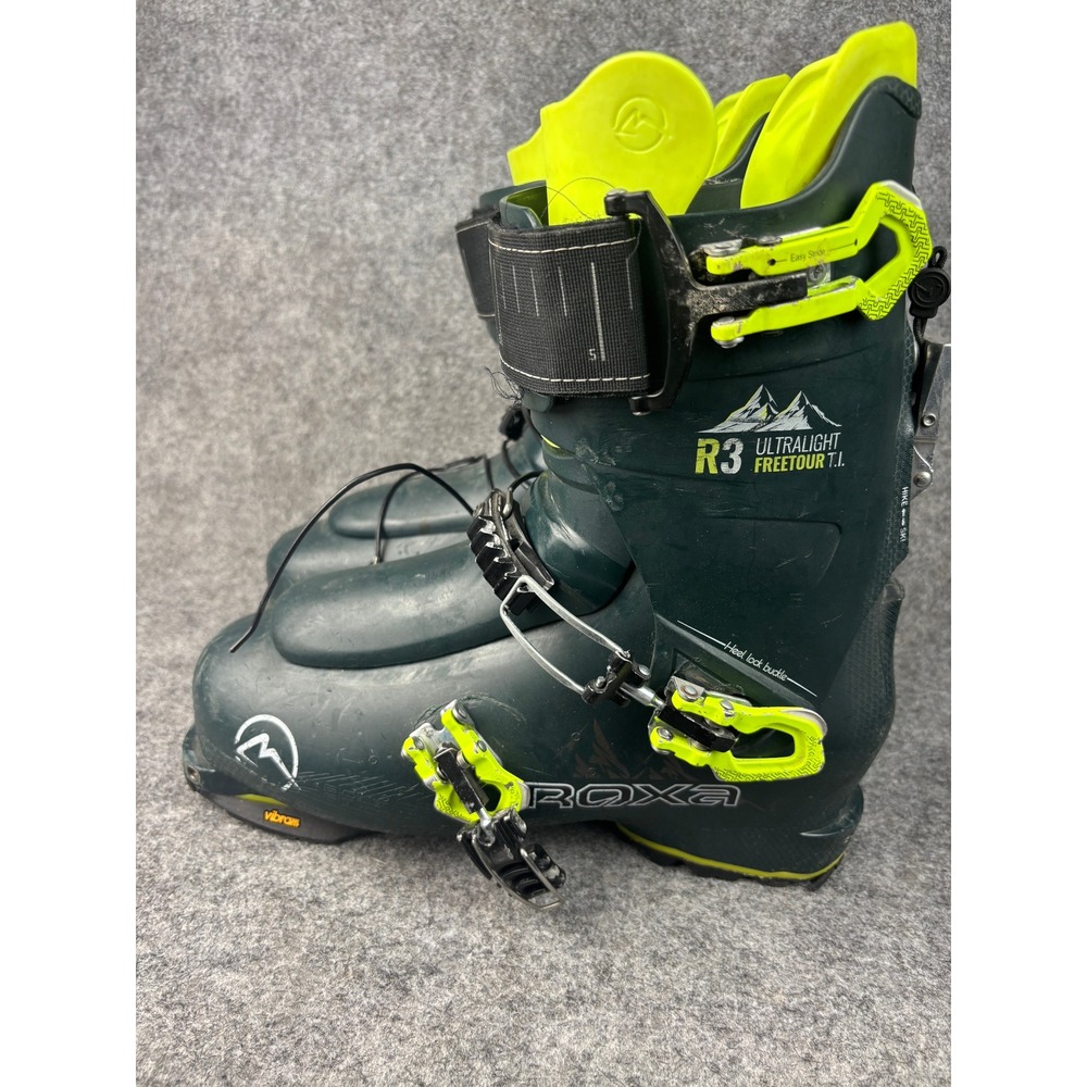 Roxa R3 Ultralight Freetour T.I. Ski Boots Mens 26.0-28.5 Green Alpine Touring